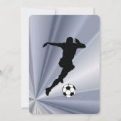 Football Birthday Party Kaart (Achterkant)