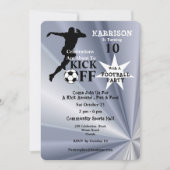 Football Birthday Party Kaart (Voorkant)