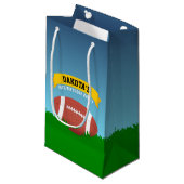 Football Birthday Party Klein Cadeauzakje (Voorkant Gekanteld)