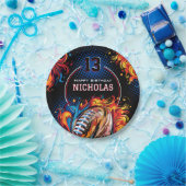 Football Birthday Party Papieren Bordje (Feest)