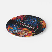 Football Birthday Party Papieren Bordje (Gekanteld)