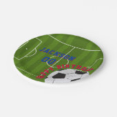 Football Birthday Party Papieren Bordje (Gekanteld)