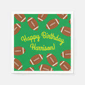 Football Birthday Party Servet (Voorkant)