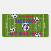 Football Birthday Party Spandoek (Horizontaal)