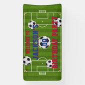 Football Birthday Party Spandoek (Verticaal)