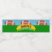 Football Birthday Party Waterfles Etiket (Enkel label)