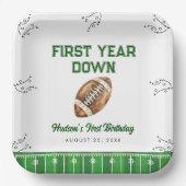 Football Birthday Party Welcome Sign Papieren Bordje (Voorkant)