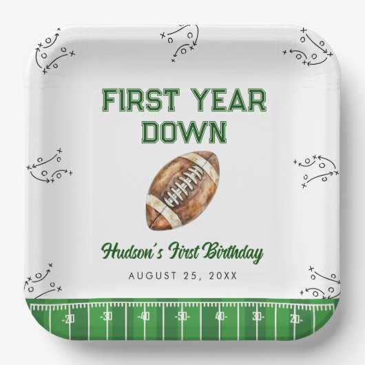 Football Birthday Party Welcome Sign Papieren Bordje (Voorkant)