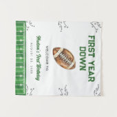 Football Birthday Party Welcome Sign Wandkleed (Voorkant (horizontaal))