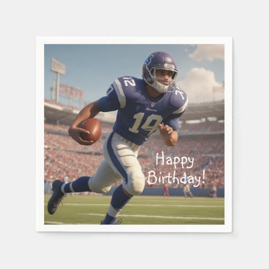 Football Birthday Servet (Voorkant)