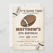 Football Birthday Uitnodiging (Voorkant)