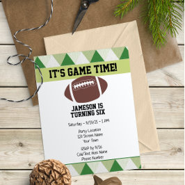 Football Birthday Uitnodiging