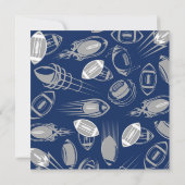 Football Birthday Uitnodiging | Partij Football (Achterkant)