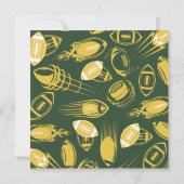 Football Birthday Uitnodiging | Partij Football (Achterkant)