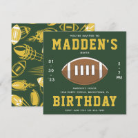 Football Birthday Uitnodiging | Partij Football