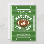 Football Birthday Uitnodiging | Uitnodiging tot Fo (Voorkant)