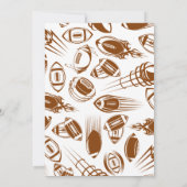 Football Birthday Uitnodiging | Uitnodiging tot Fo (Achterkant)