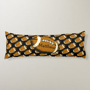Football Black en Brown Sports Body Pillow Lichaamskussen