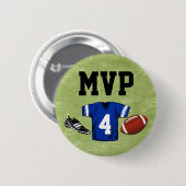 Football Blitz Kinderen Verjaardagsfeest MVP Ronde Button 5,7 Cm (Voorkant /achterkant)