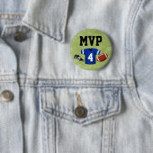 Football Blitz Kinderen Verjaardagsfeest MVP Ronde Button 5,7 Cm (In situ)
