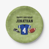 Football Blitz Kinderen verjaardagsfeestje Papieren Bordje (Voorkant)