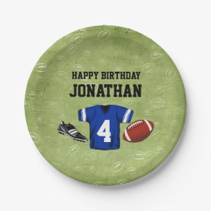Football Blitz Kinderen verjaardagsfeestje Papieren Bordje