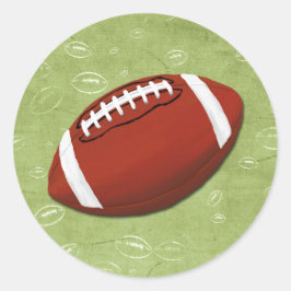 Football Blitz Kinderen verjaardagsfeestje Ronde Sticker