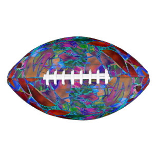 Football Bloemen Abstract Glas in lood