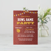 Football Bowl Championship Party Kaart (Staand voorkant)