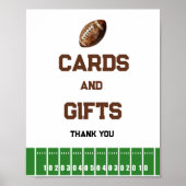 Football Boy Baby shower Geschenken en Kaarten Tek Poster (Voorkant)