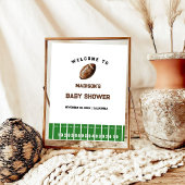 Football Boy Baby shower Welkomstbord Poster
