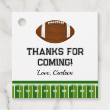 Football Boy Birthday Party Bedankt