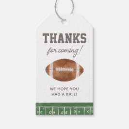 Football Boy Birthday Party Favor Tags Cadeaulabel