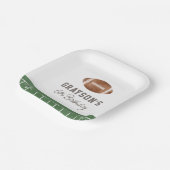 Football Boy Birthday Party Papieren Bordje (Gebogen)