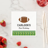 Football Boy Eerste Verjaardagsfeestje Servet (Insitu)