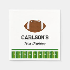 Football Boy Eerste Verjaardagsfeestje Servet