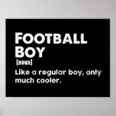 Football Boy Funny Definition Football Lover Poster (Voorkant)
