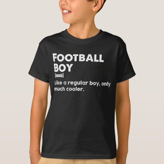 Football Boy Funny Definition Football Lover T-shirt (Voorkant)