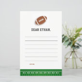 Football Boy Verjaardag Tijd Capsule Kaarten (Staand voorkant)