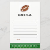 Football Boy Verjaardag Tijd Capsule Kaarten (Voorkant)