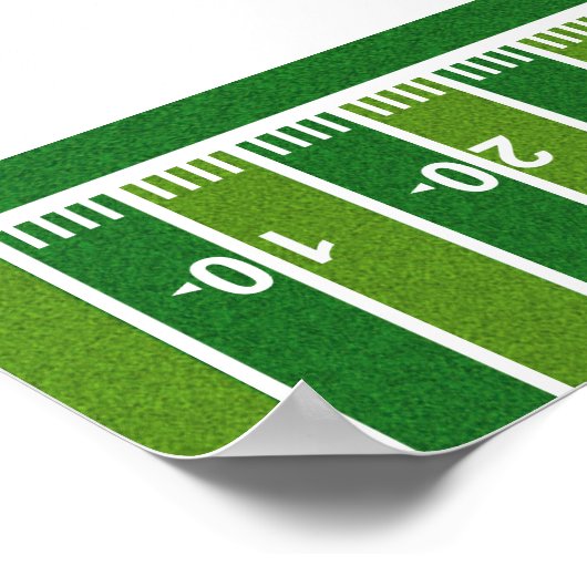 Football Boy Verjaardagsfeestje Welkom Poster (Hoek)