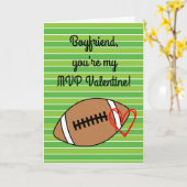 Football Boyfriend Valentijnsdag Kaart (Gele Bloem)