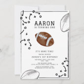 Football Boys Verjaardagsfeestje Kaart (Voorkant)