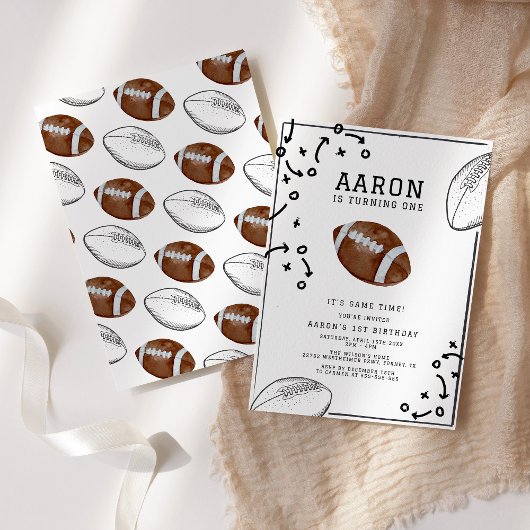 Football Boys Verjaardagsfeestje Kaart