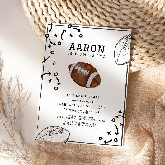 Football Boys Verjaardagsfeestje Kaart