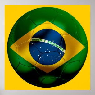 Football Brazilië Poster