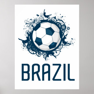 Football Brazilië Poster