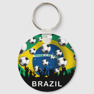 Football Brazilië Sleutelhanger