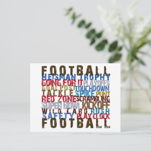 FOOTBALL BRIEFKAART (Staand voorkant)