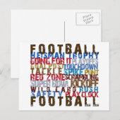 FOOTBALL BRIEFKAART (Voorkant / Achterkant)